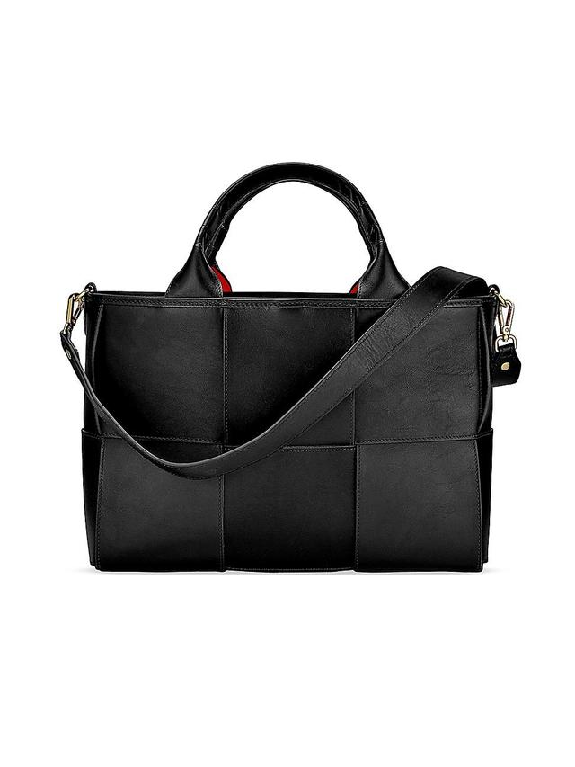 Womens Sylvie Leather Satchel Product Image