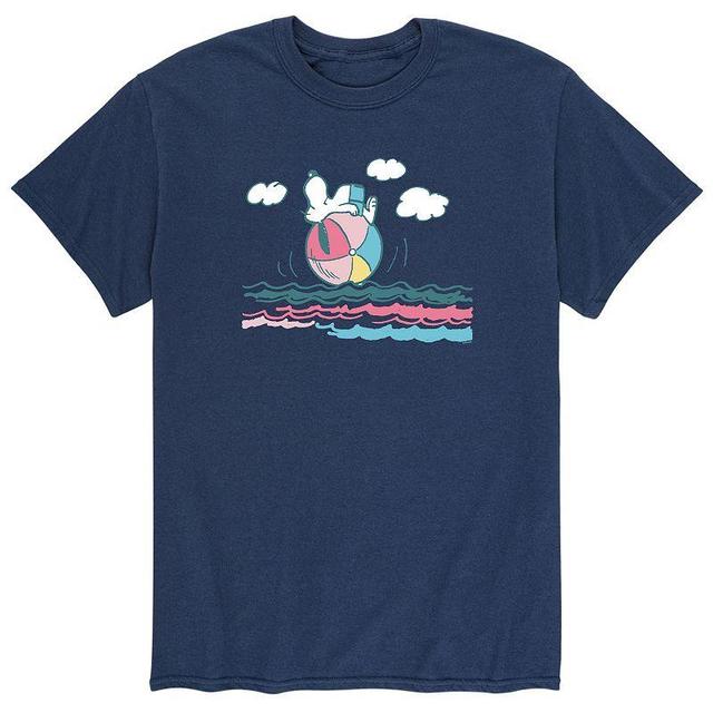 Mens Peanuts Snoopy Beach Ball Tee Product Image