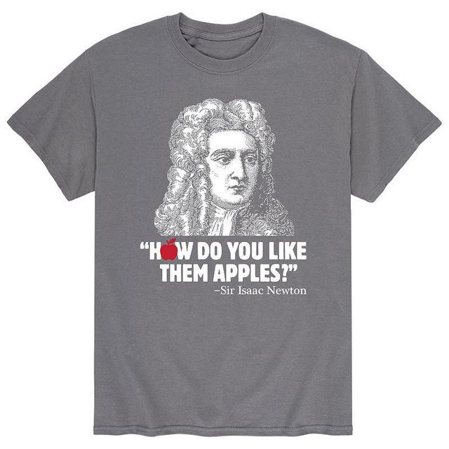 Mens How Apples Newton Tee Grey Product Image