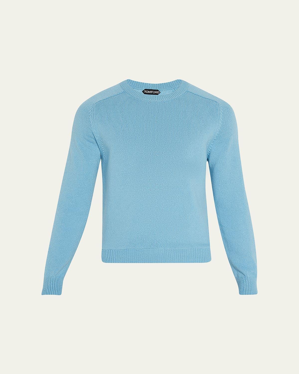 Mens Cashmere-Knit Crewneck Sweater Product Image