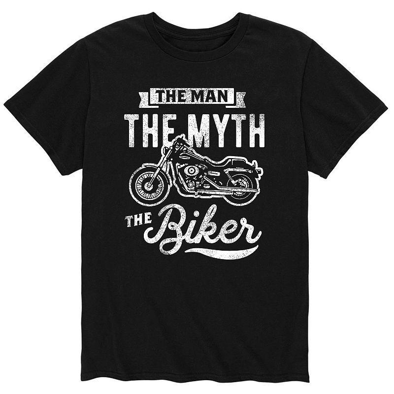 Mens The Man Myth Biker Tee Black Product Image