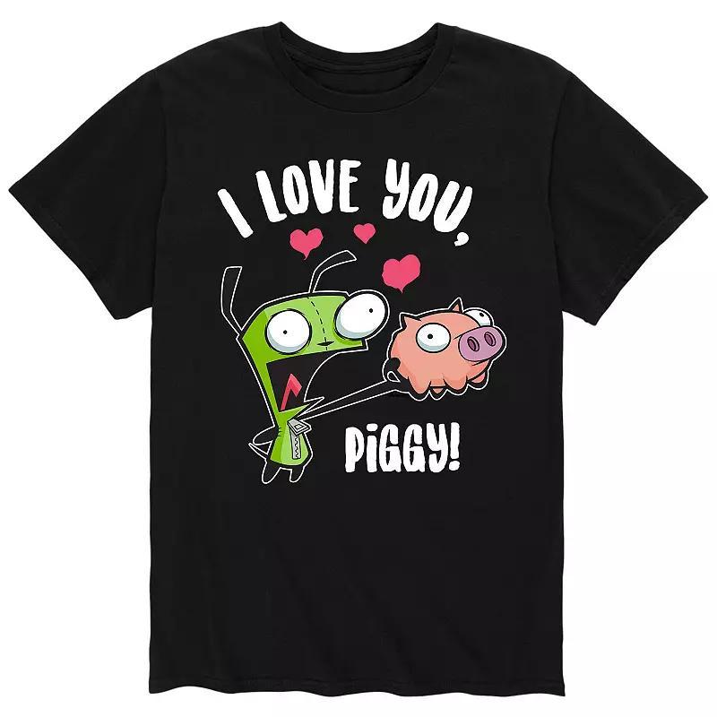 Mens Invader Zim Valentines Love Piggy Tee Product Image