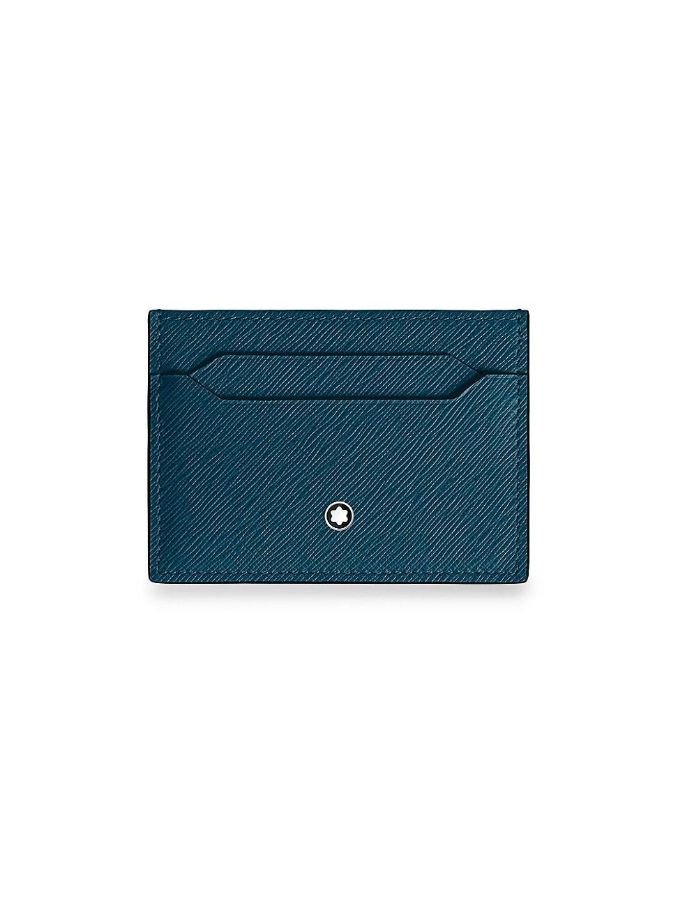 Mens Sartorial Saffiano Leather Card Holder Product Image