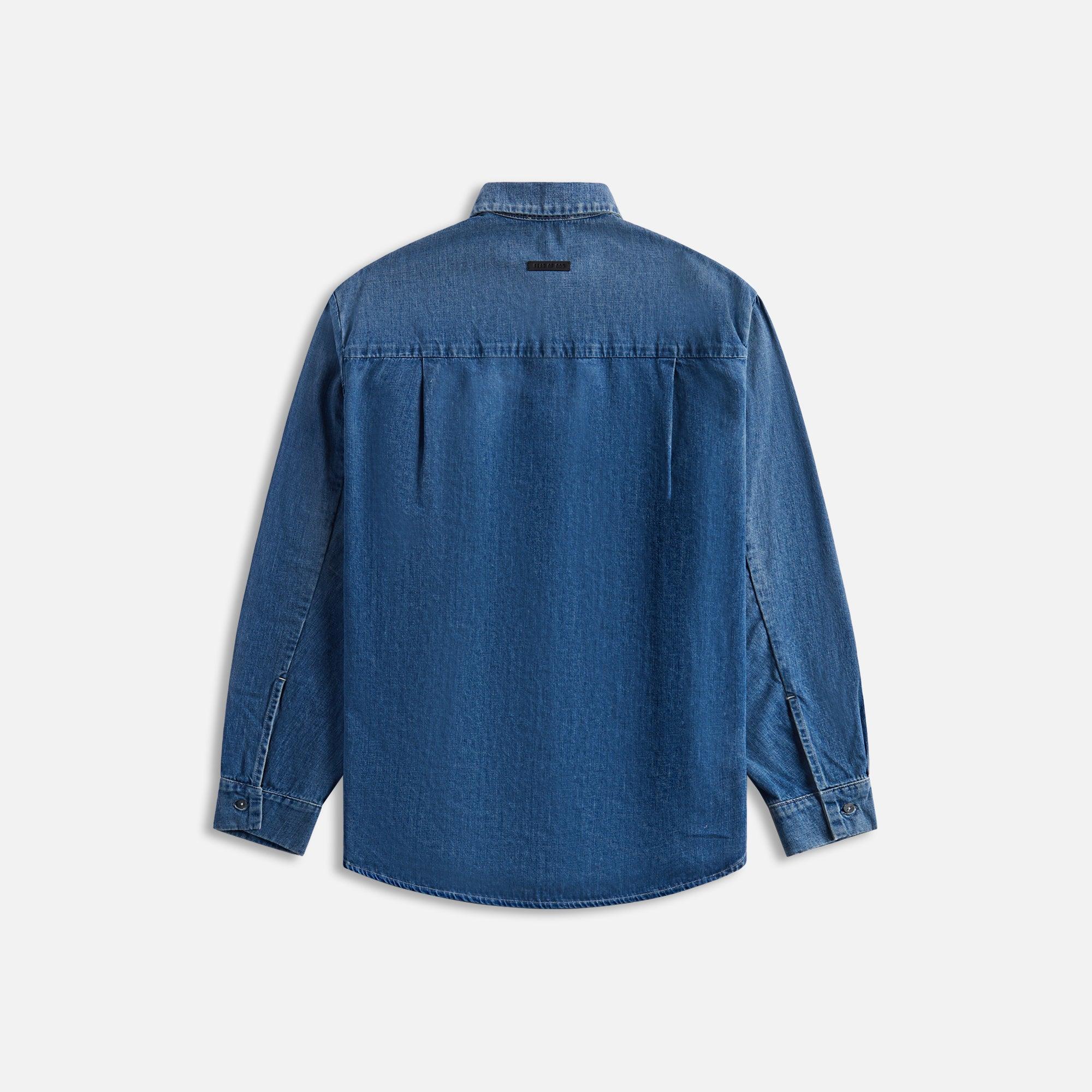 Fear of God Denim Shirt - Medium Indigo Male Product Image