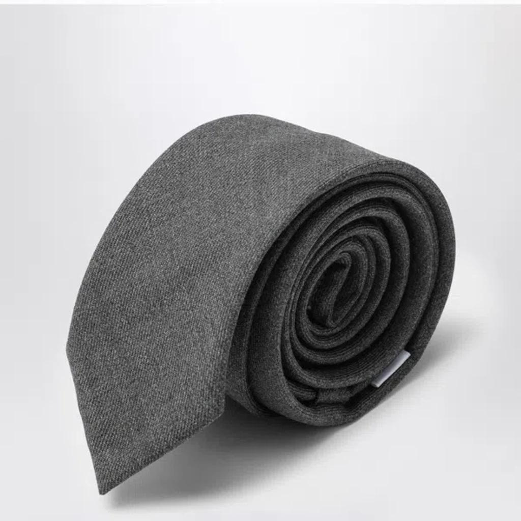 Grey Wool Tie Product Image