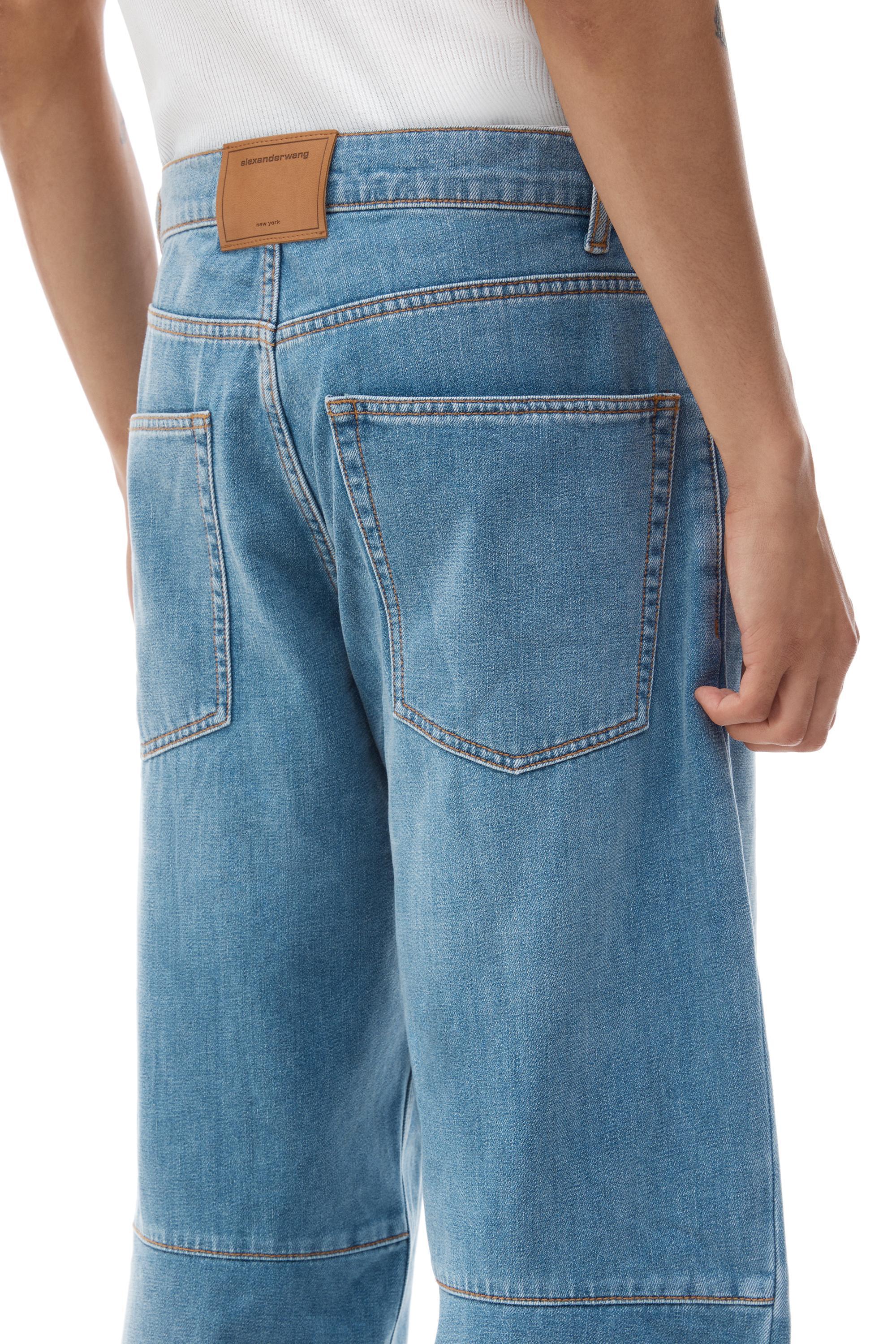 High-waist Ballon Jeans In Brushed Denim Product Image