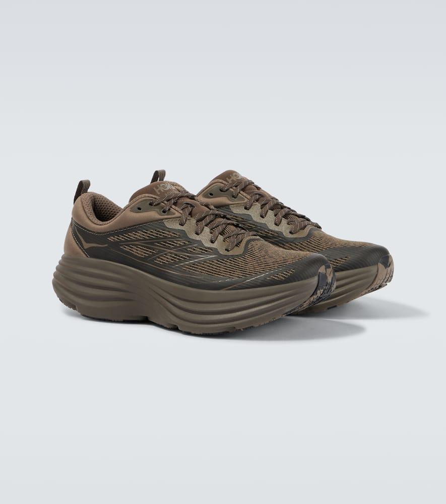 HOKA Bondi 8 Caged Sneakers In Brown Product Image