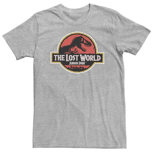 Big & Tall Jurassic Park The Lost World Movie Graphic Tee, Mens Athletic Grey Product Image