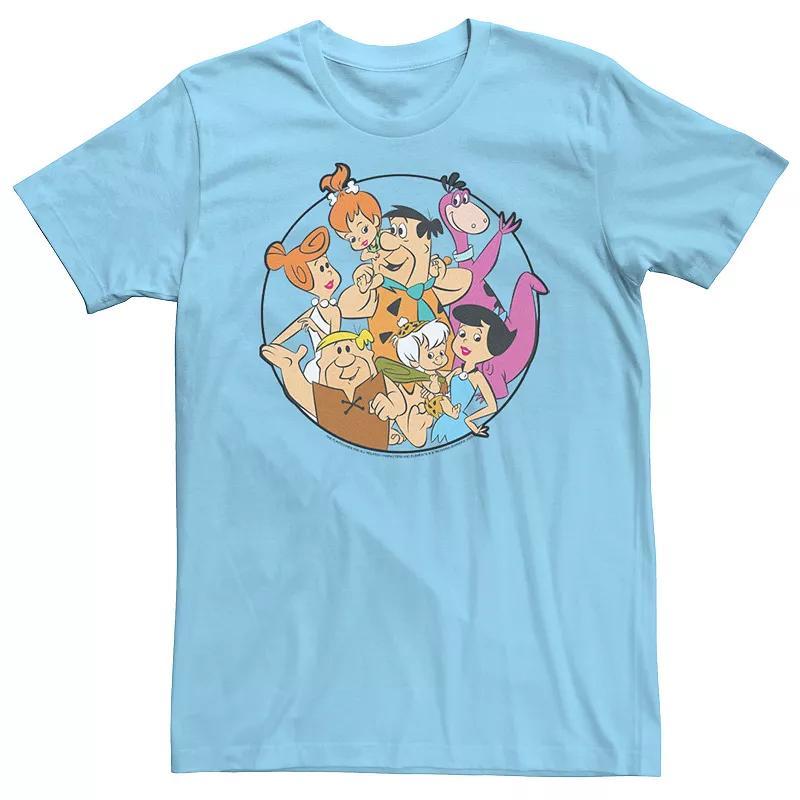 Mens The Flintstones Group Shot Circle Tee Product Image