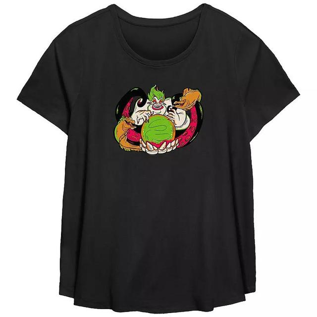 Disney Villain The Little Mermaid Ursula Sea Witch Plus Size Flowy Graphic Tee, Womens Product Image