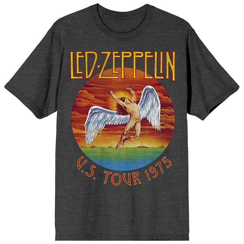 Mens Led Zeppelin 1975 U.S. Tour Icarus Graphic Tee Product Image