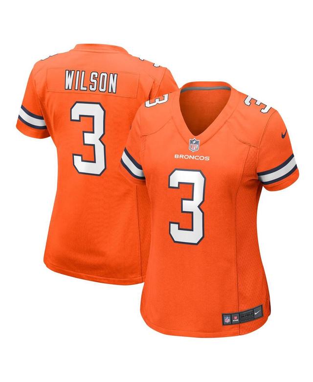 Womens Nike Russell Wilson Orange Denver Broncos Player Game Jersey - Orange Product Image