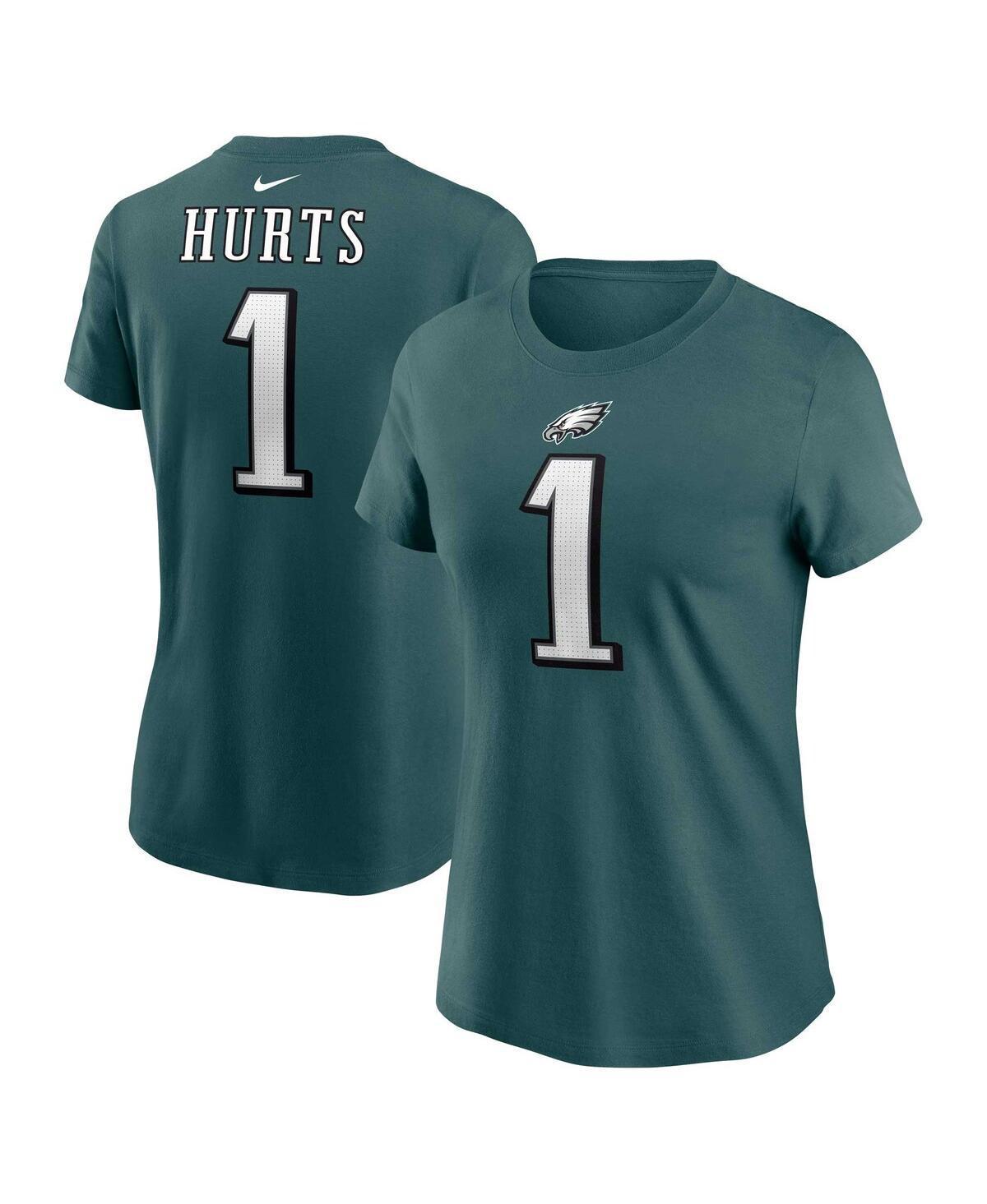 Womens Nike Jalen Hurts Midnight Philadelphia Eagles Player Name & Number T-Shirt Product Image