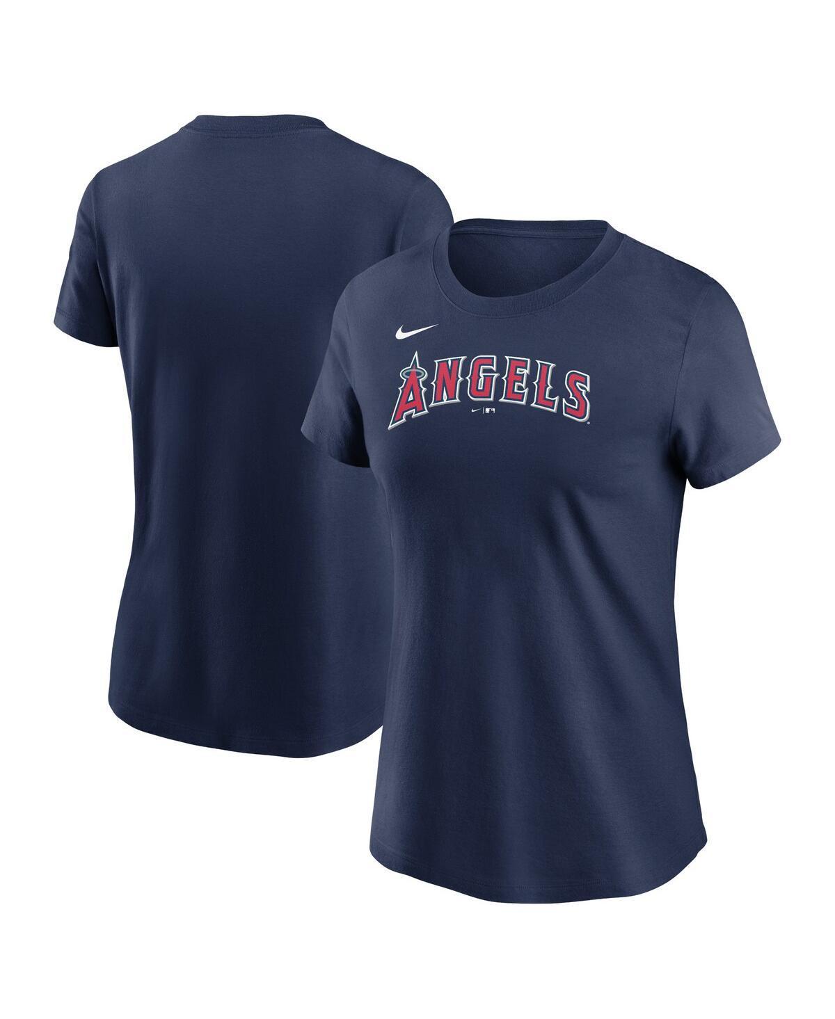 Nike Womens Navy Los Angeles Angels Wordmark T-Shirt Product Image