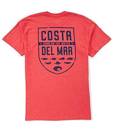 Costa Mens Shield Graphic Short-Sleeve Heathered T Product Image