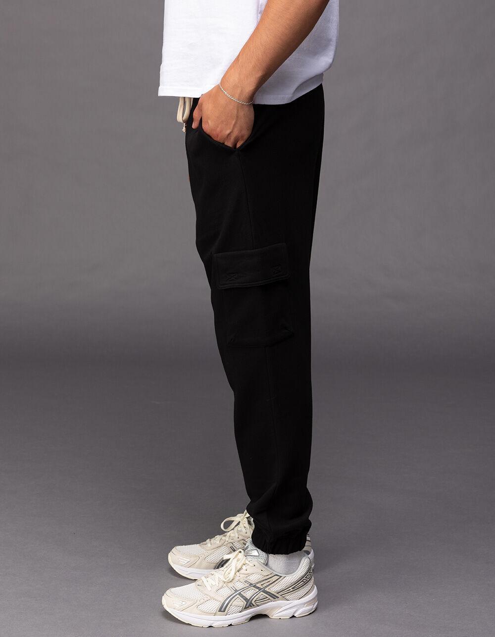 RSQ Mens Fleece Cargo Jogger Sweatpants Product Image