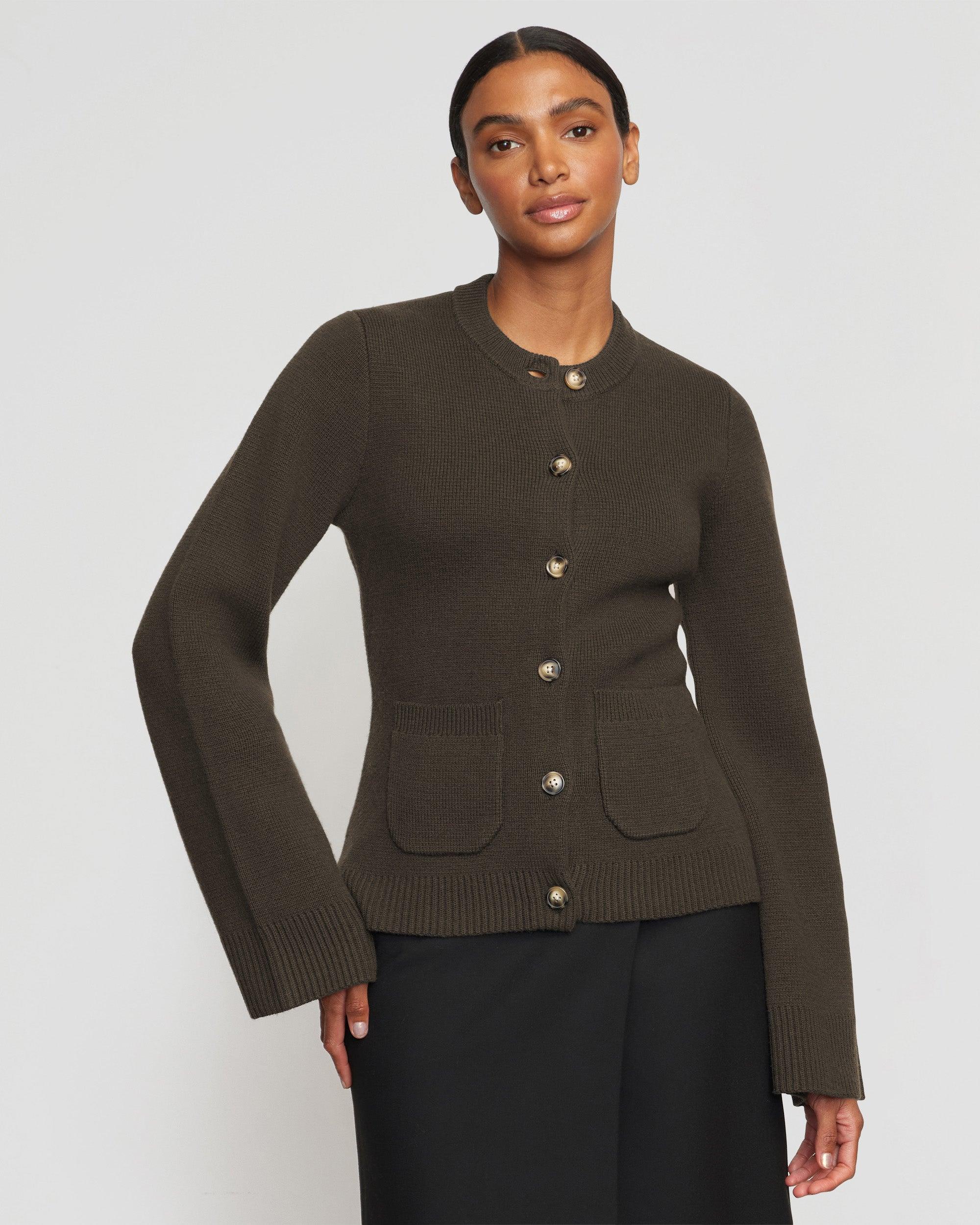 Eames Organic Cotton-Wool Button Cardigan Product Image