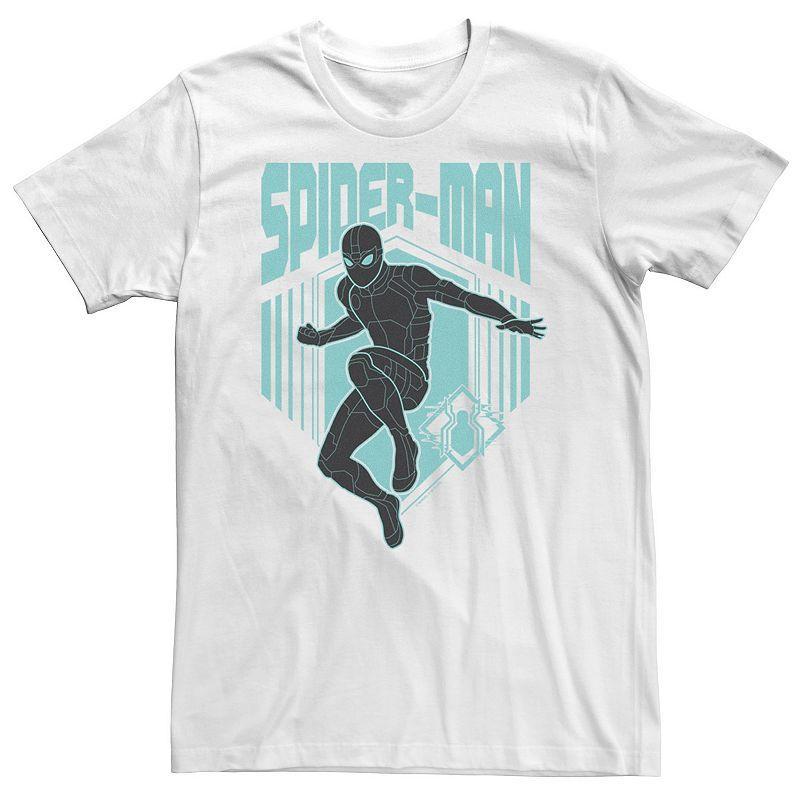 Big & Tall Marvel Spider-Man Far From Home Stealth Suit Silhouette Logo Tee, Mens Product Image