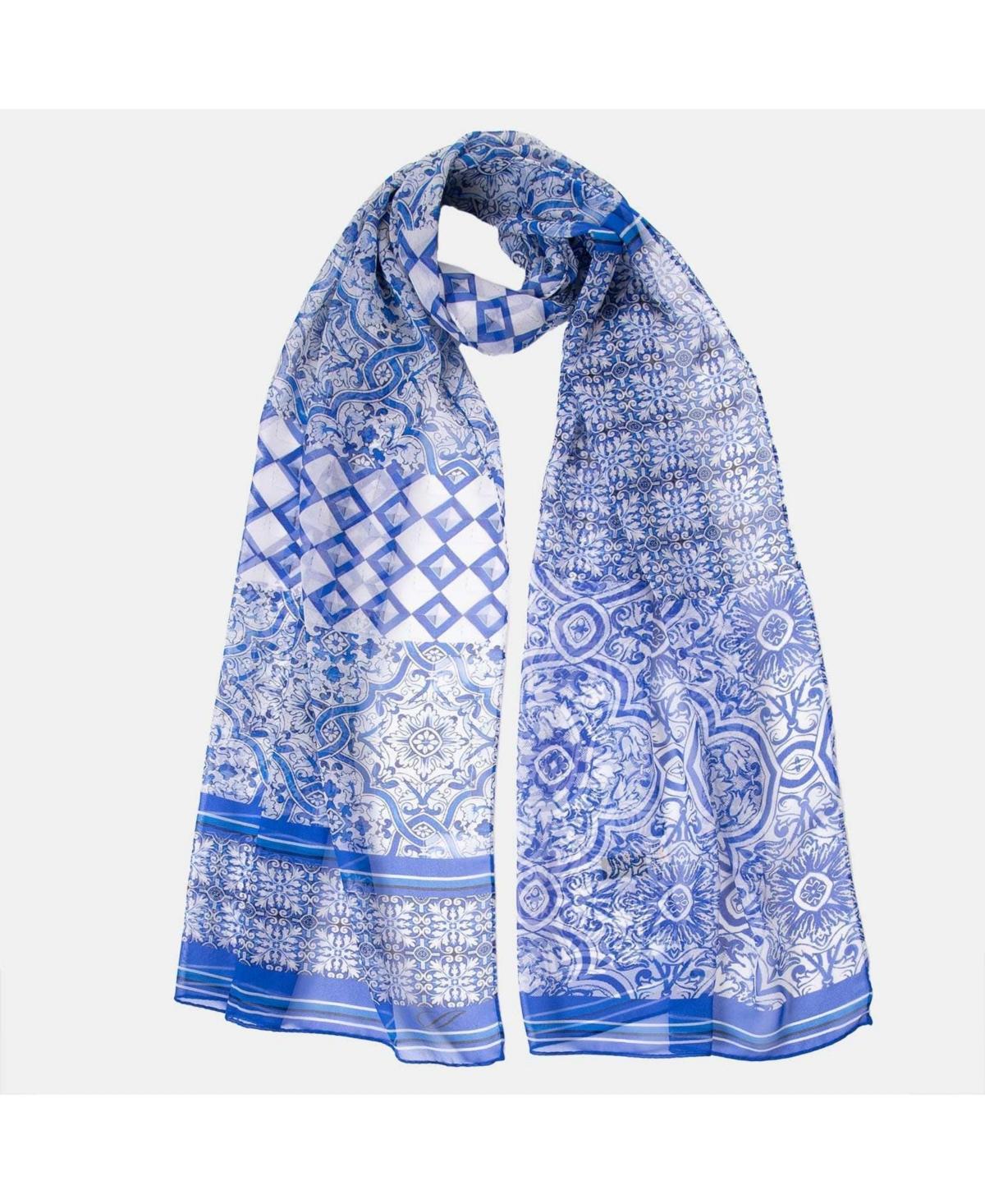 Miramar - Long Sheer Silk Scarf for Women Product Image