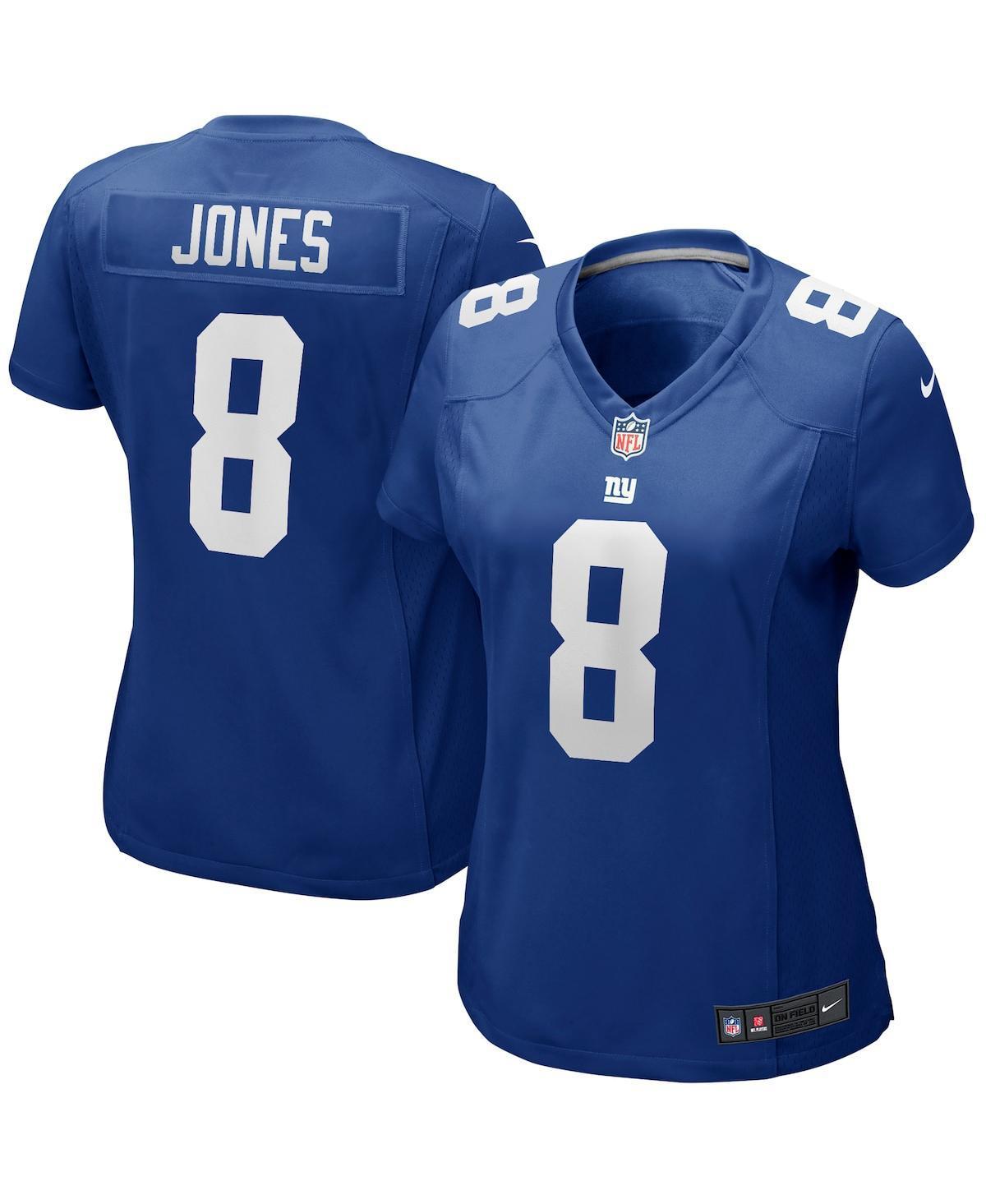 Nike Womens Daniel Jones New York Giants Classic Player Game Jersey - Royal, White Product Image