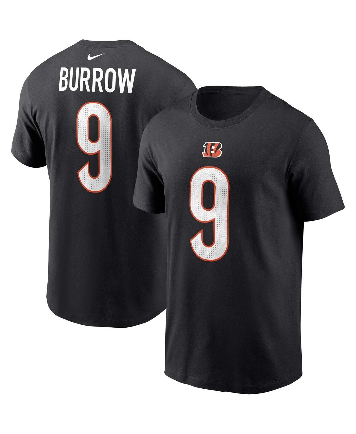 Mens Nike Joe Burrow Black Cincinnati Bengals Player Name and Number T-shirt Product Image