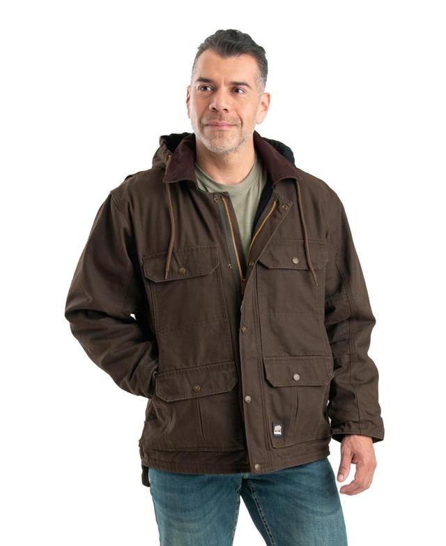 Berne Mens Heartland Washed Duck Zip-Off Hooded Coat Product Image