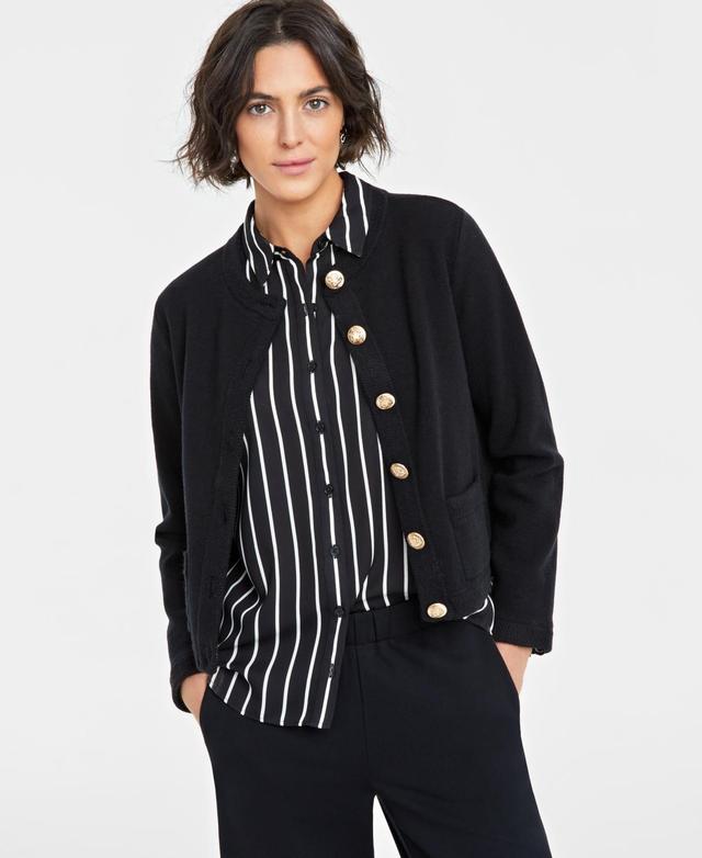 On 34th Womens Milano Crewneck Cardigan, Created for Macys Product Image