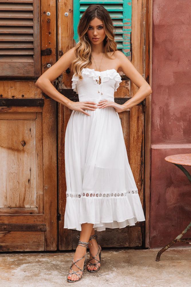 Barrymore Midi Dress White Product Image