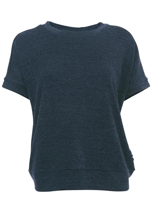 Hacci Cross Back Top - Blue Indigo Wash Product Image