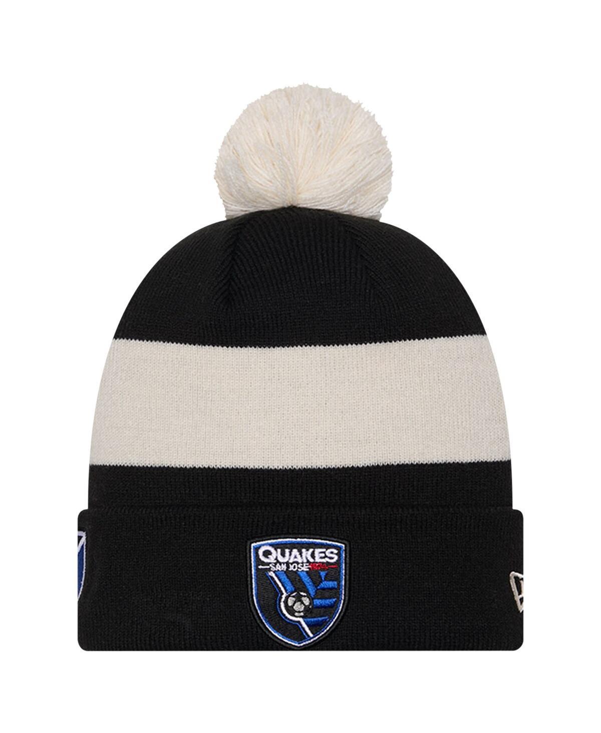 Mens New Era San Jose Earthquakes 2024 Kick Off Collection Cuffed Knit Hat with Pom Product Image