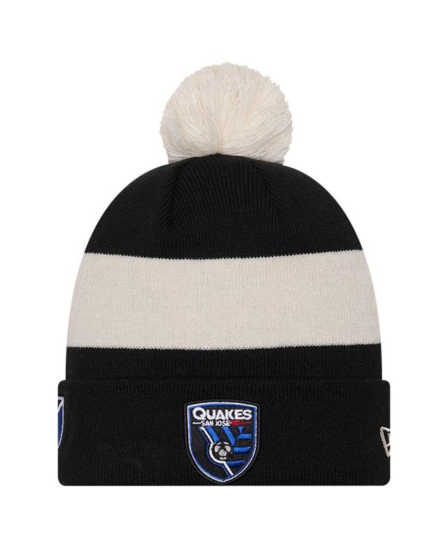 Mens New Era San Jose Earthquakes 2024 Kick Off Collection Cuffed Knit Hat with Pom Product Image