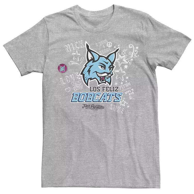 Mens Julie And The Phantoms Los Feliz Bobcats Logo Tee Athletic Grey Product Image