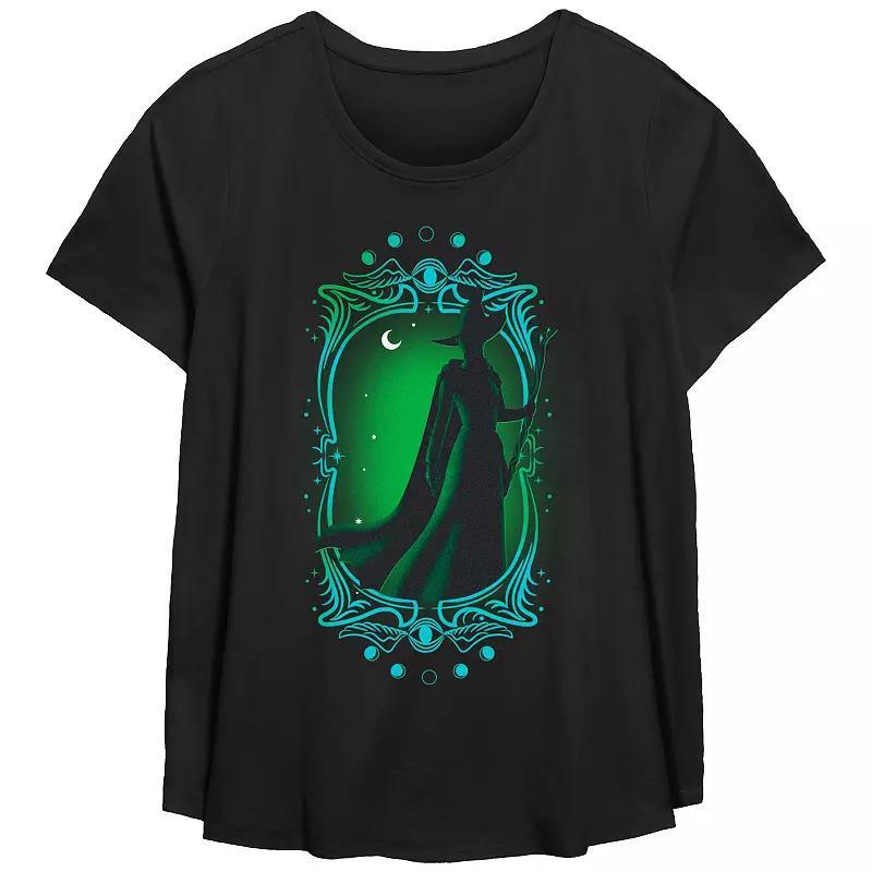 Plus Size Wicked Elphaba Framed Poster Flowy Graphic Tee, Womens Product Image