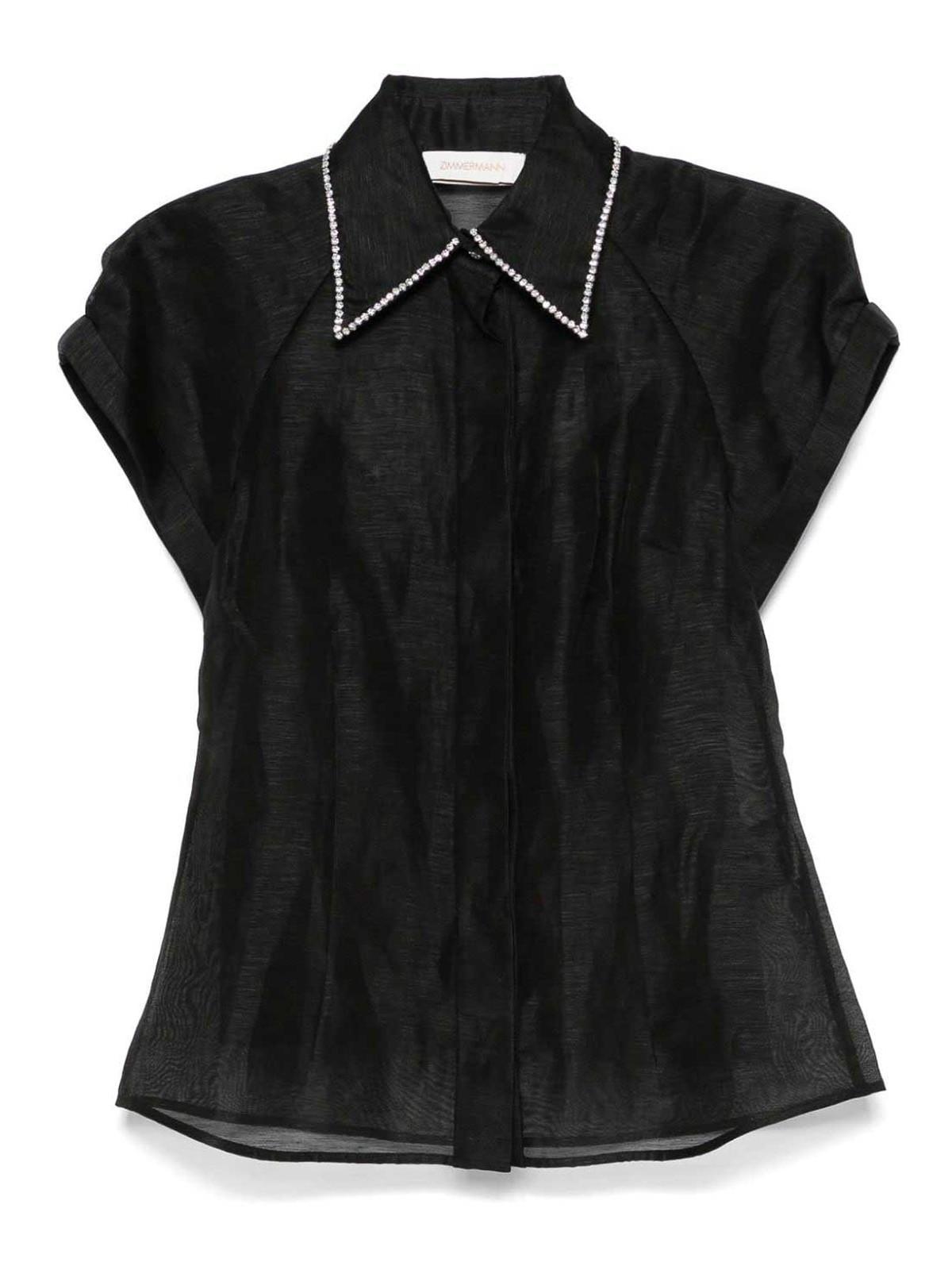 ZIMMERMANN Eden Shirt In Black Product Image