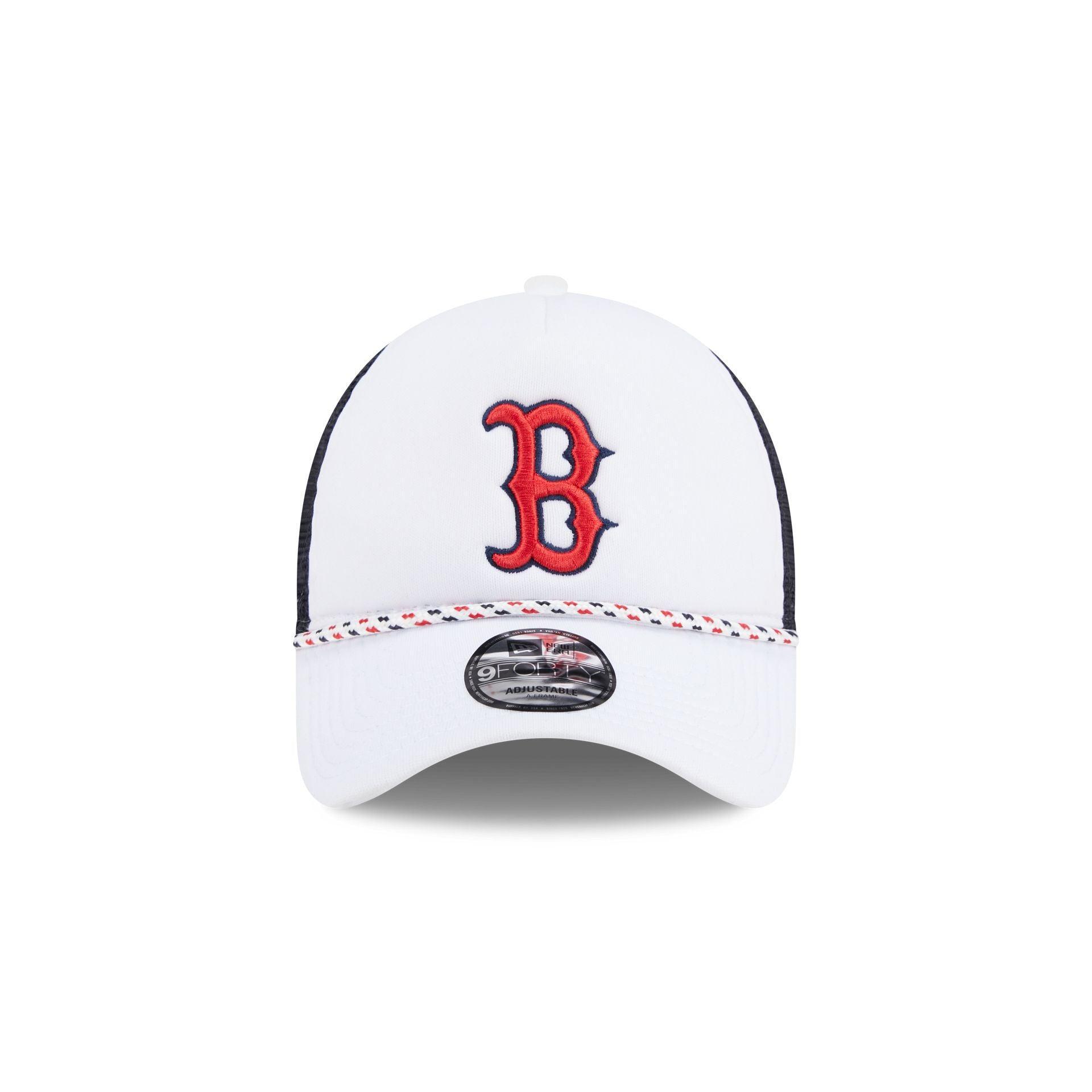 Boston Red Sox Court Sport 9FORTY A-Frame Trucker Hat Male Product Image