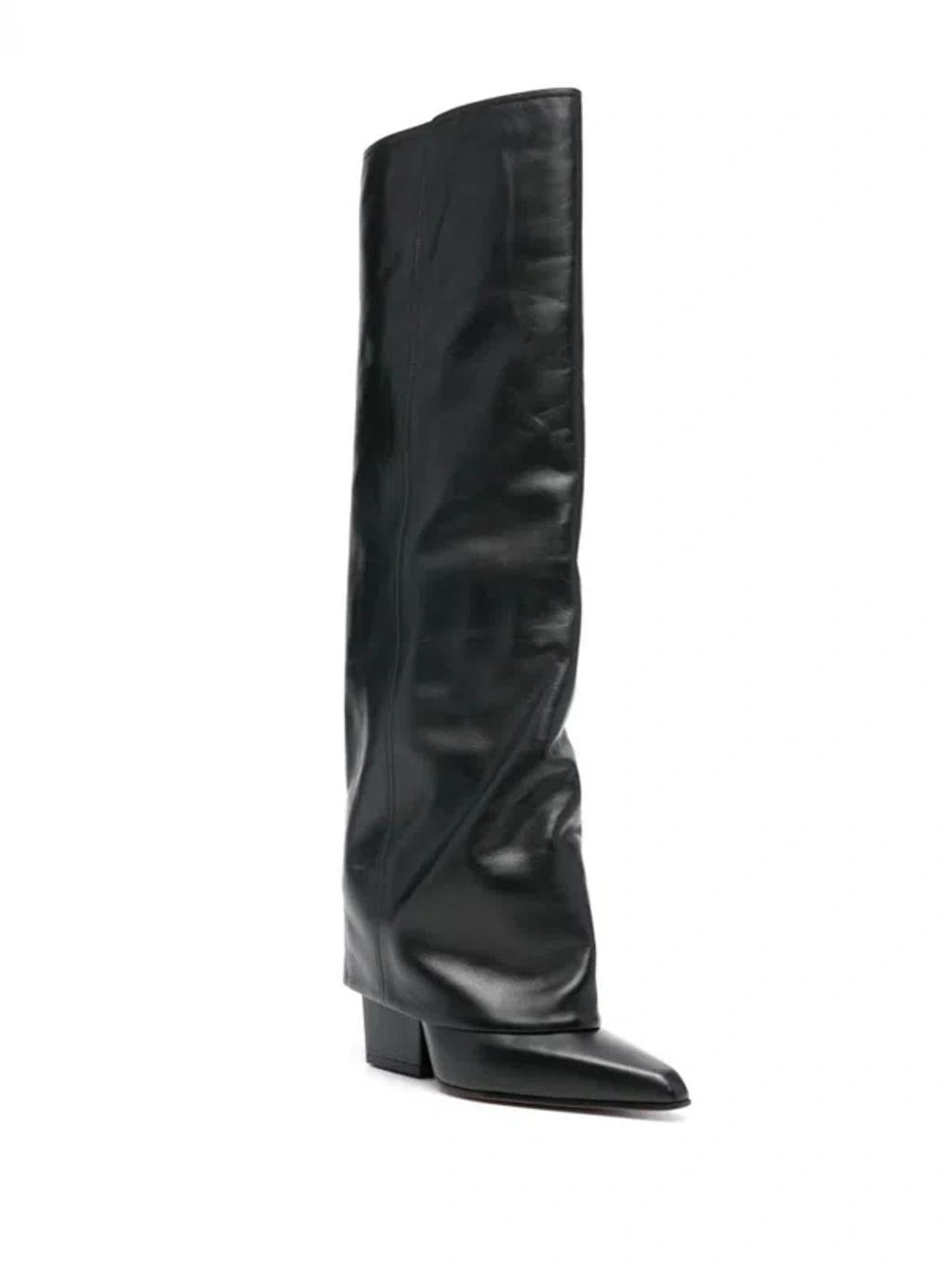 PARIS TEXAS 90mm Leather Boots In Black Product Image