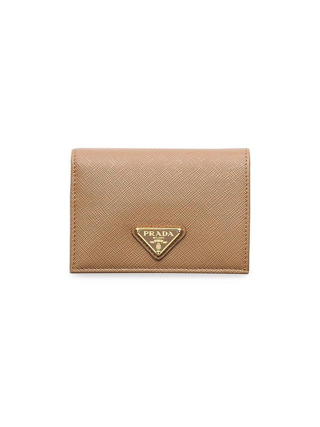 Womens Small Saffiano Leather Wallet Product Image