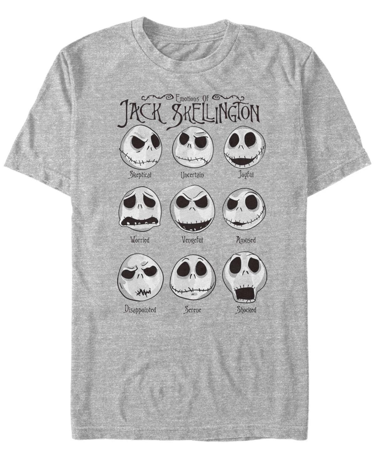 Mens Disney The Nightmare Before Christmas Jack Bone Daddy Frame Tee Athletic Grey Product Image