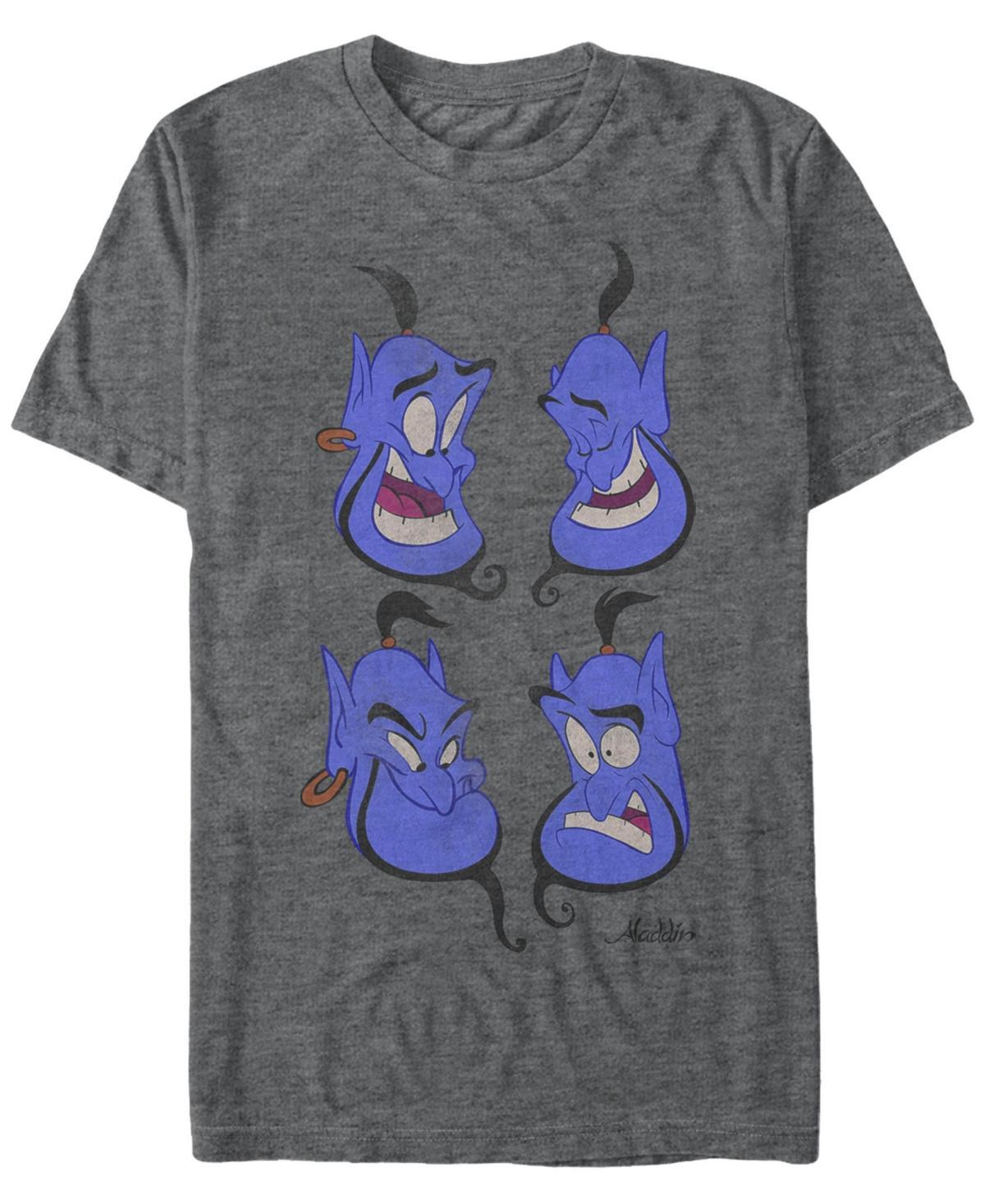 Disney Mens Aladdin Genie Expressions Short Sleeve T-Shirt Product Image