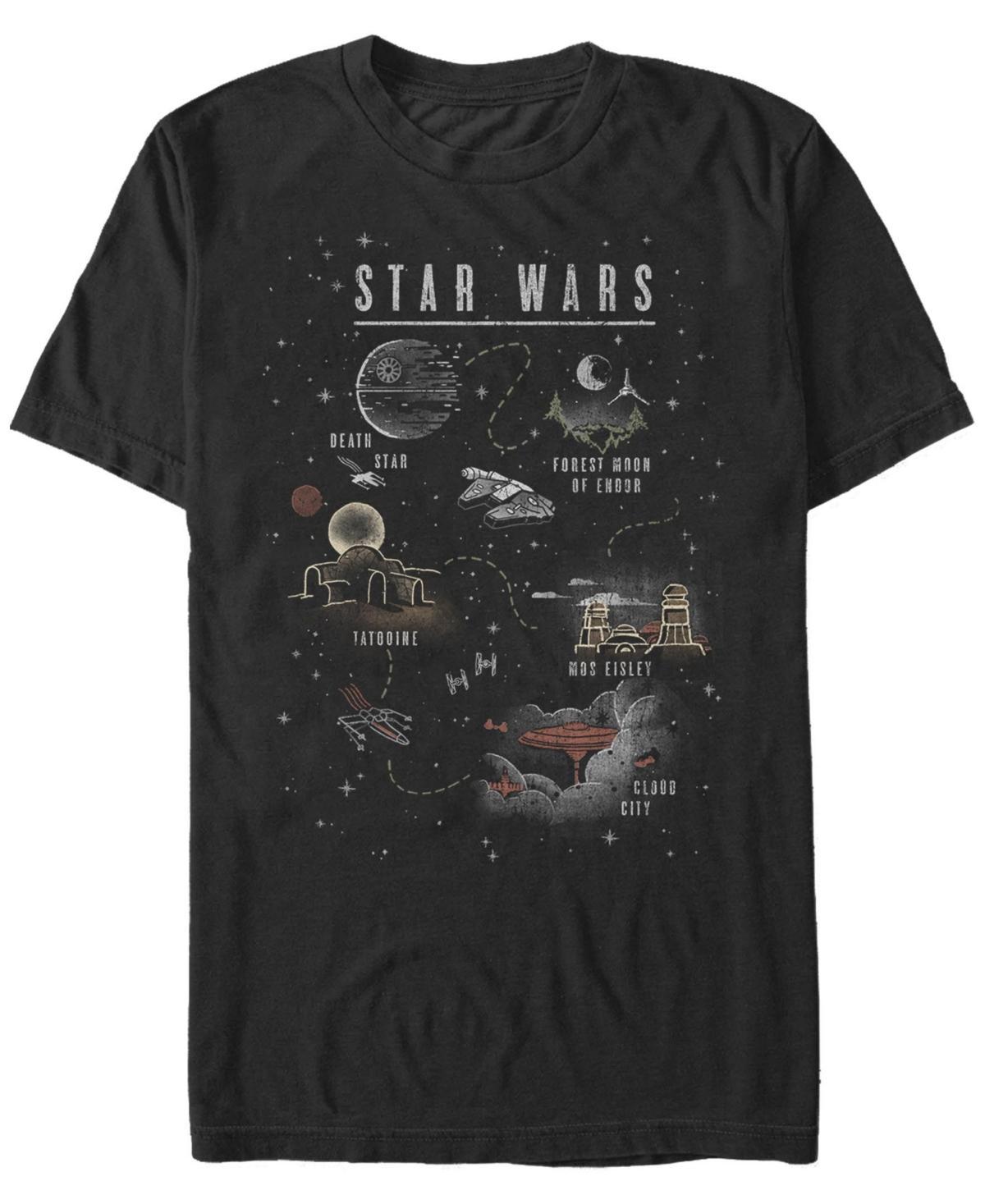 Mens Star Wars Galaxy Map Logo Tee Product Image