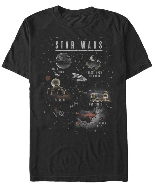 Mens Star Wars Galaxy Map Logo Tee Product Image