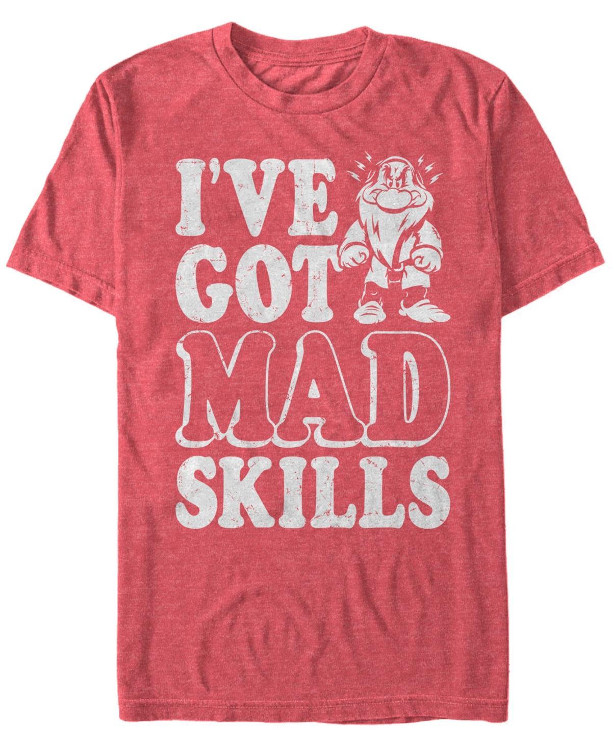 Disney Mens Snow White and the Seven Dwarfs Grumpys Got Mad Skills, Short Sleeve T-Shirt Product Image