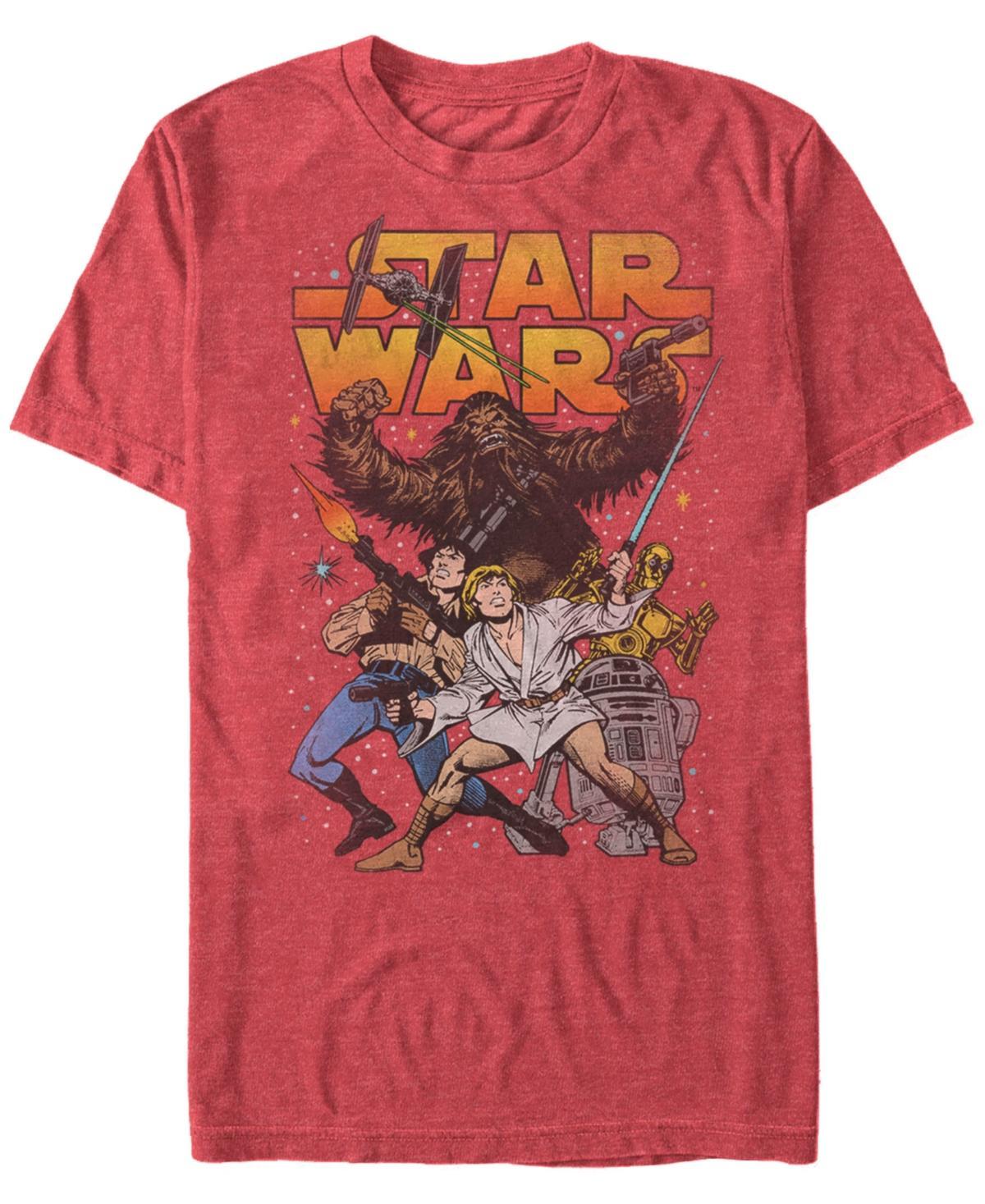 Star Wars Mens Classic Cartoon Good Guys Short Sleeve T-Shirt Product Image