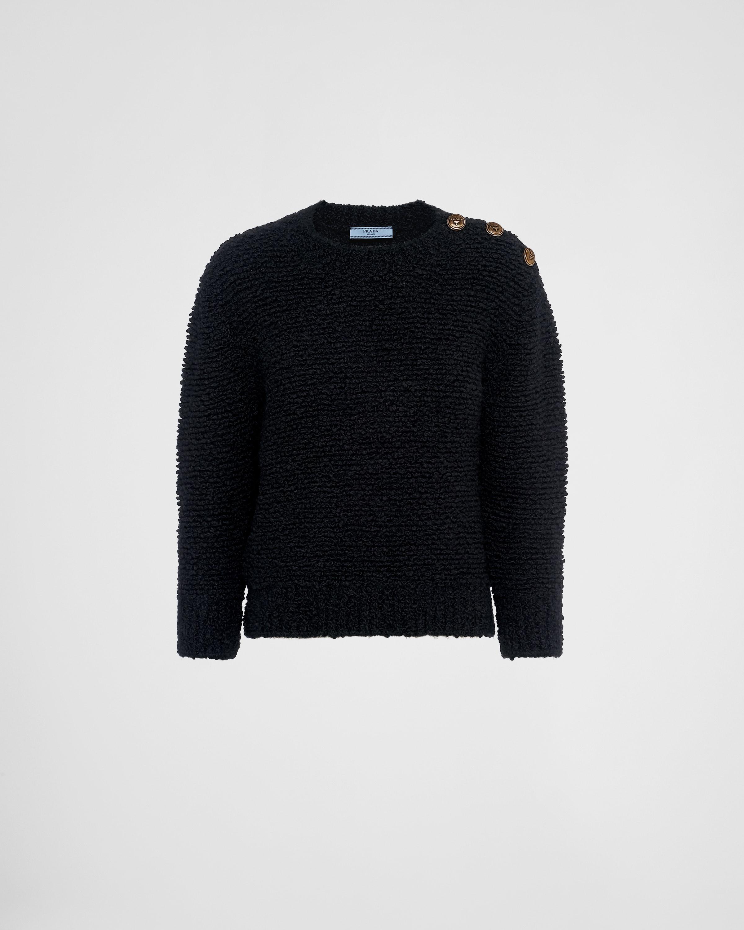 Bouclé mohair crew-neck sweater product image