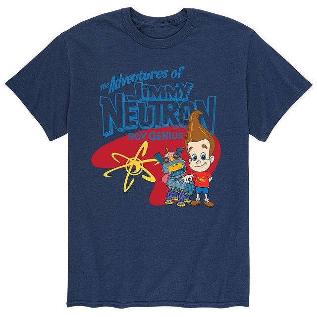 Mens Jimmy Neutron Group Logo Tee Blue Product Image