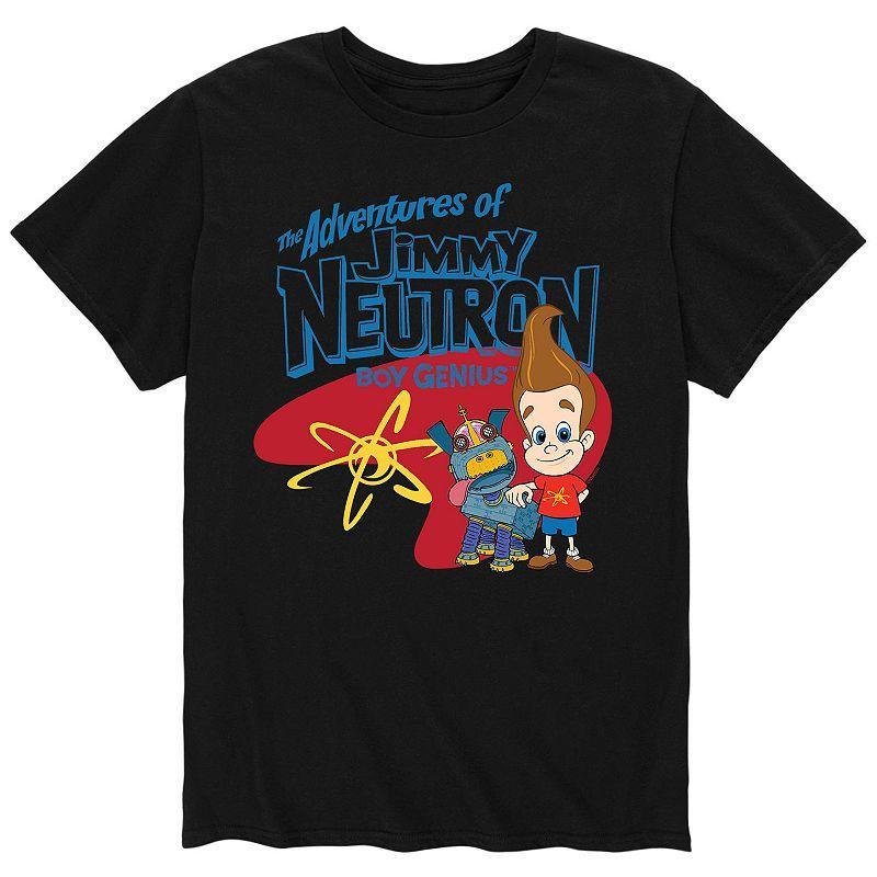 Mens Jimmy Neutron Group Logo Tee Black Product Image