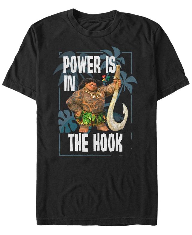 Disney Mens Moana Maui Power is in the Hook Portrait, Short Sleeve T-Shirt Product Image