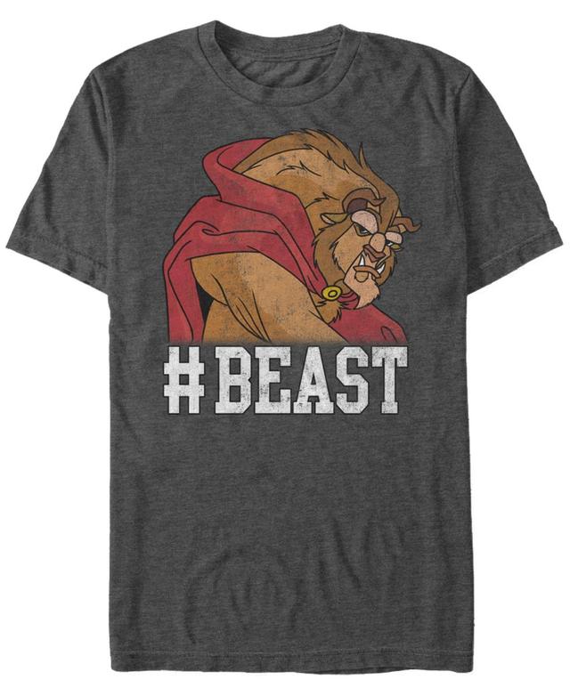 Disneys Beauty & The Beast #BEAST Mens Pullover Hoodie Grey Heather Product Image