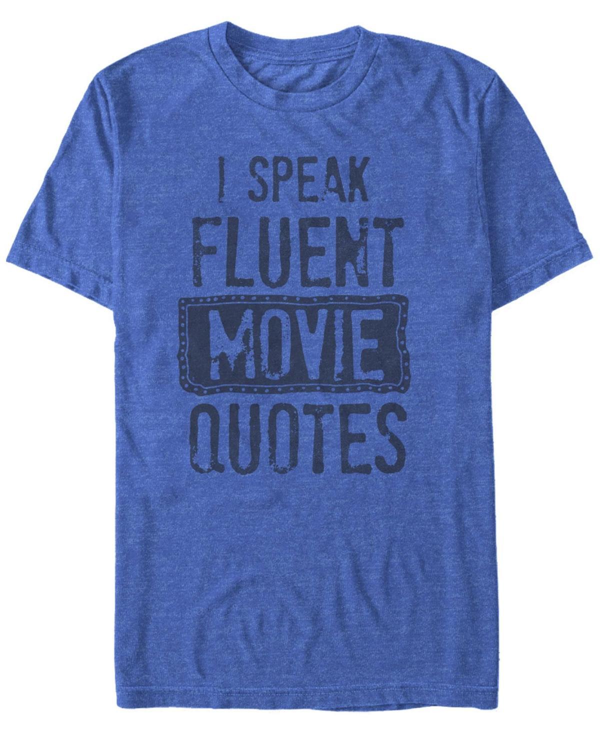 Mens Speak Movies Graphic Tee Royal Grey Product Image