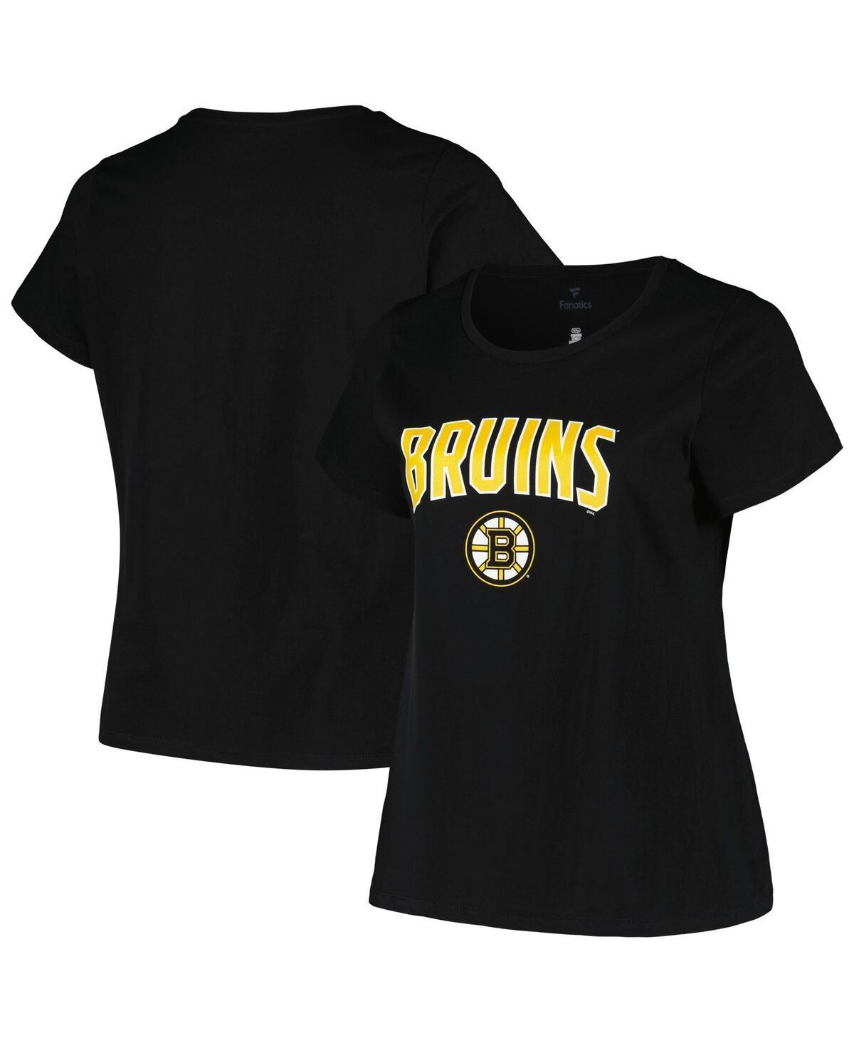 Womens Profile Boston Bruins Plus Size Arch Over Logo T-Shirt Product Image